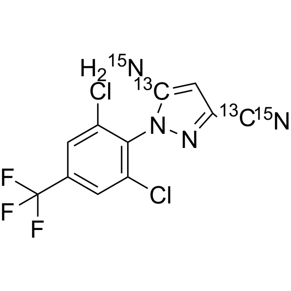 Fipronil detrifluoromethylsulfinyl-13C2,15N2